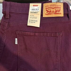 Levi's Deep Purple Skinny Jeans